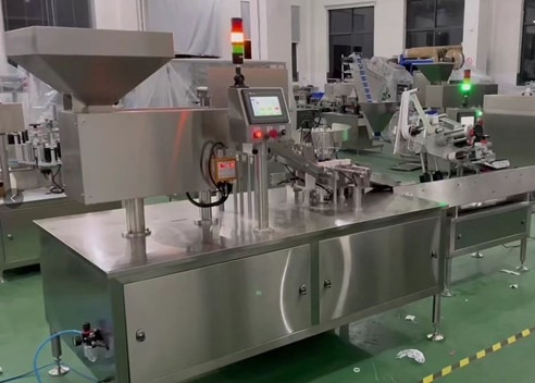 China Garrafa efervescente automática farmacêutica da tabuleta da máquina de embalagem do tubo plástico fornecedor
