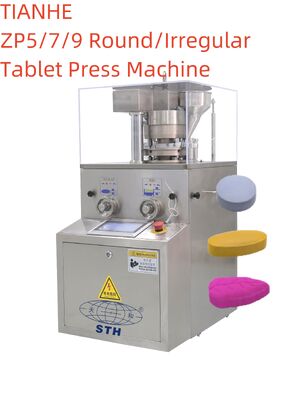 China TIANHE Touch Screen Control GMP Design Stainless Steel Lab Tablet Press Machine for Pharmaceutical and Chemical Industries fornecedor
