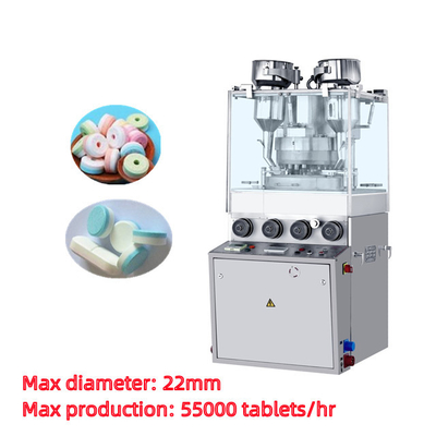 TIANHE 23 estações Double Layer Candy / Sugar Rotary Tablet Press Machine fornecedor