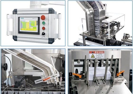 TIANHE Botelha cápsula pílula Cosméticos Máquina automática de embalagem 60 - 120 mm fornecedor