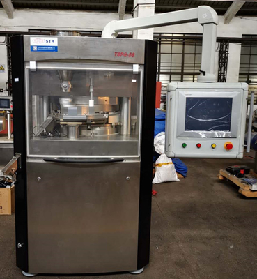 TIANHE Automático Controle de Peso Máquina de Prensa de Pó de Alta Velocidade Pressão Fechada Completa 100KN fornecedor