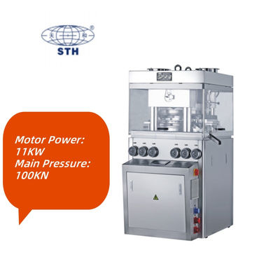 GZP55 High Speed Rotary Tablet Press Machine with 100kN Main Pressure 20kN Pre-Pressure and 396000PCS/H Production Capacity fornecedor