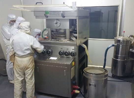 GZP55 High Speed Rotary Tablet Press Machine with 100kN Main Pressure 20kN Pre-Pressure and 396000PCS/H Production Capacity fornecedor