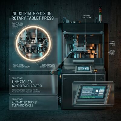 Speed Tablet Press Machine GZPK-45/55 Automatic Tablet Weight Control High-Speed Rotary Press D B Tooling fornecedor