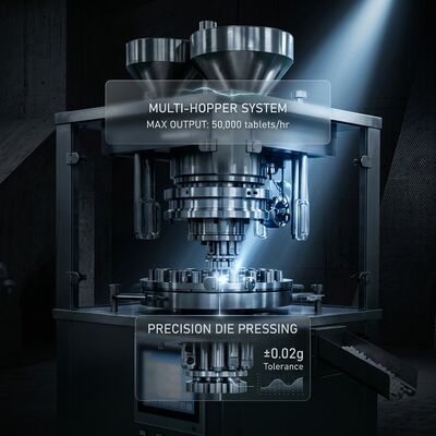 Speed Tablet Press Machine GZPK-65/71 High Output 462000 pcs/h Automatic Tablet Weight Control BB BBS Tooling fornecedor